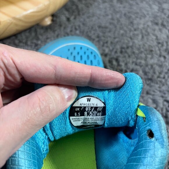 Altra Torin 3.5 Running Shoe Women Sz 8.5 Blue Yellow Zero Drop Barefoot Sneaker - Picture 7 of 9